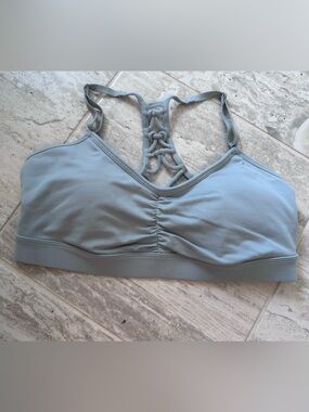 Prana Sky Blue Strappy Sports Bra